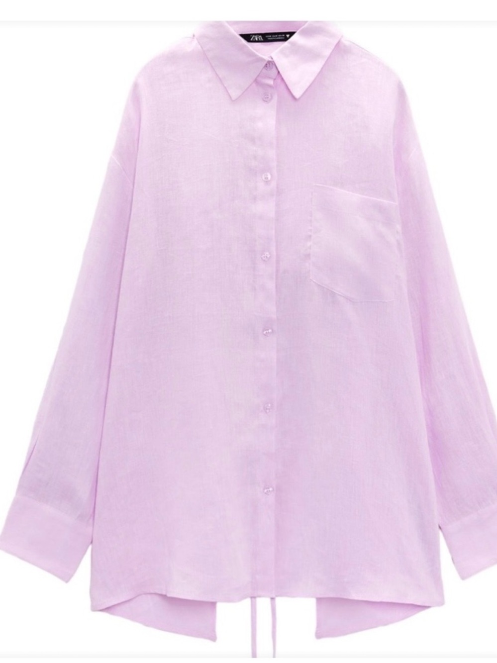 ZARA Linen Button-Up Shirt